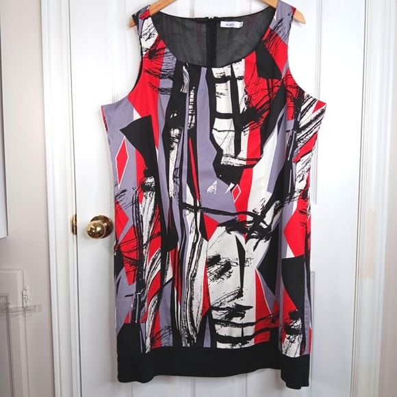 Ricki's Dresses & Skirts - NWOT Ricki's Plus Size 18 MultiColor Sleeveless Dress Knee Length Career Party